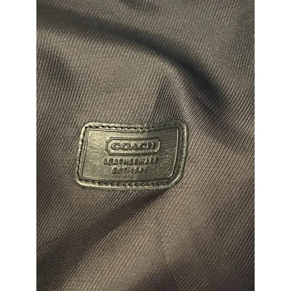 Coach Monogram Jacquard Bucket Hat Black Y2K Vintage size p/S